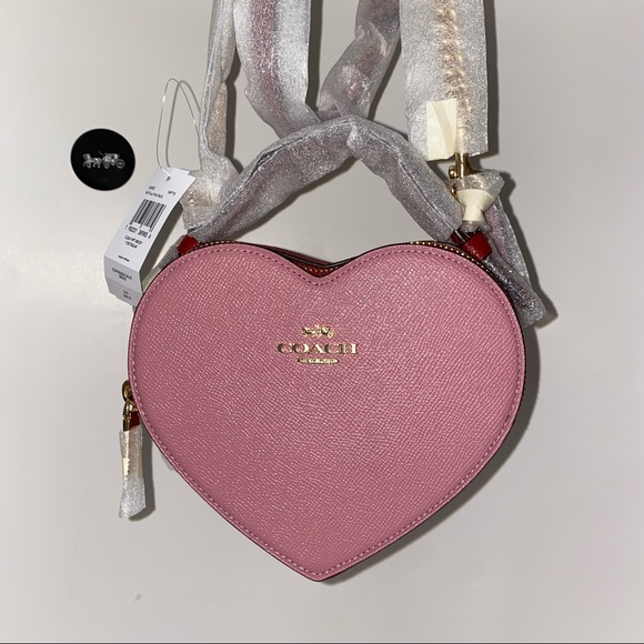 Coach Heart bag Crossbody In Colorblock New - Picture 4 of 16